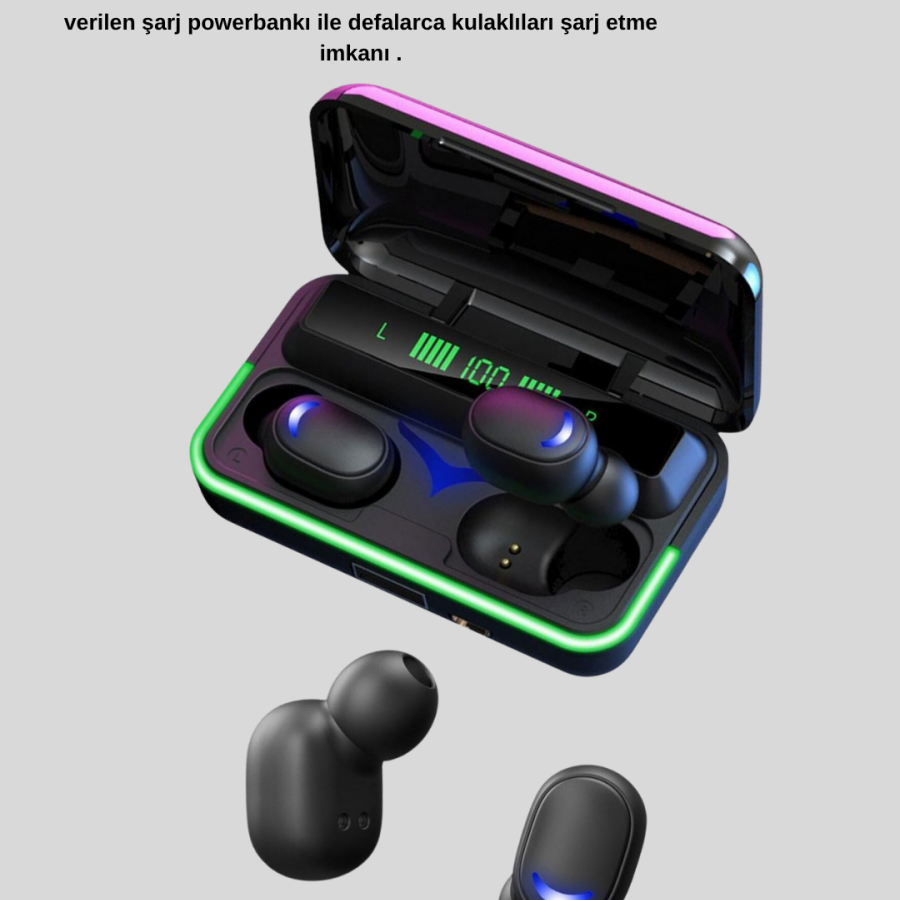 Wireless Headset RGB 5.1 with Powerbank Charging Box Wireless Headset RGB 5.1 with Powerbank Charging Box