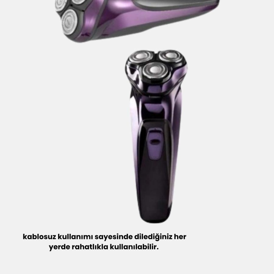 Professional Rechargeable Shaver Wireless with Adjustable Head