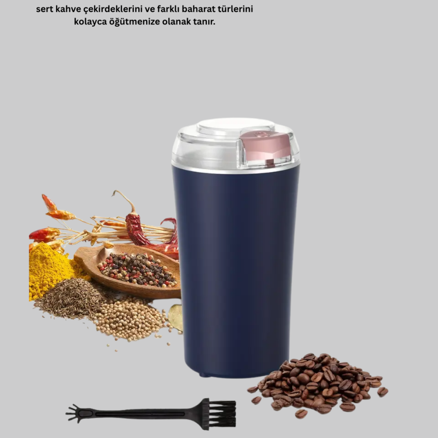 Automatic Coffee and Spice Grinder with Stainless Steel Spare Blade