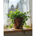 3D Artistic Tree Faced Decorative Vase Nature Themed Special Design Flower Pot