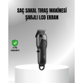 Rechargeable Shaver with 7000 RPM Powerful Motor and LCD Display