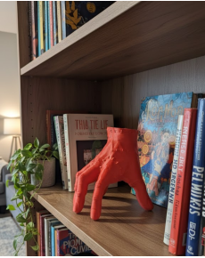 3D Modern Red Hand Object 17x16 cm Home and Office Decoration