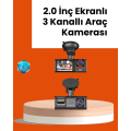 Full HD Dash Cam Two-Way Recording and Impact Sensor