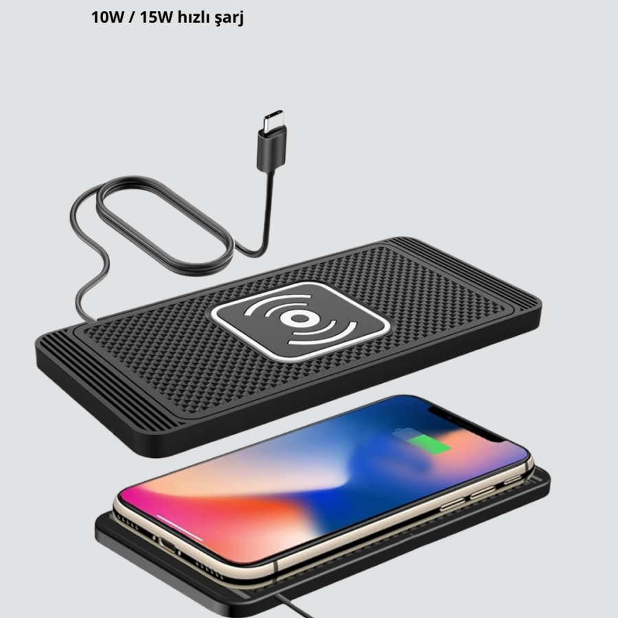 15W Magnetic Wireless Charging Pad Qi Charger Suitable for Car Desk Use