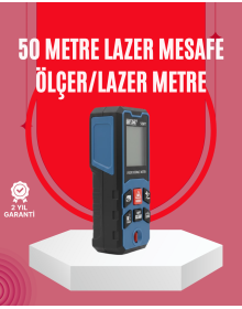 50 Meter Laser Measuring Device Area and Distance Calculation