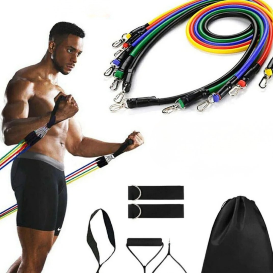 Portable Door Hanger Exercise Band Set Home and Travel Use