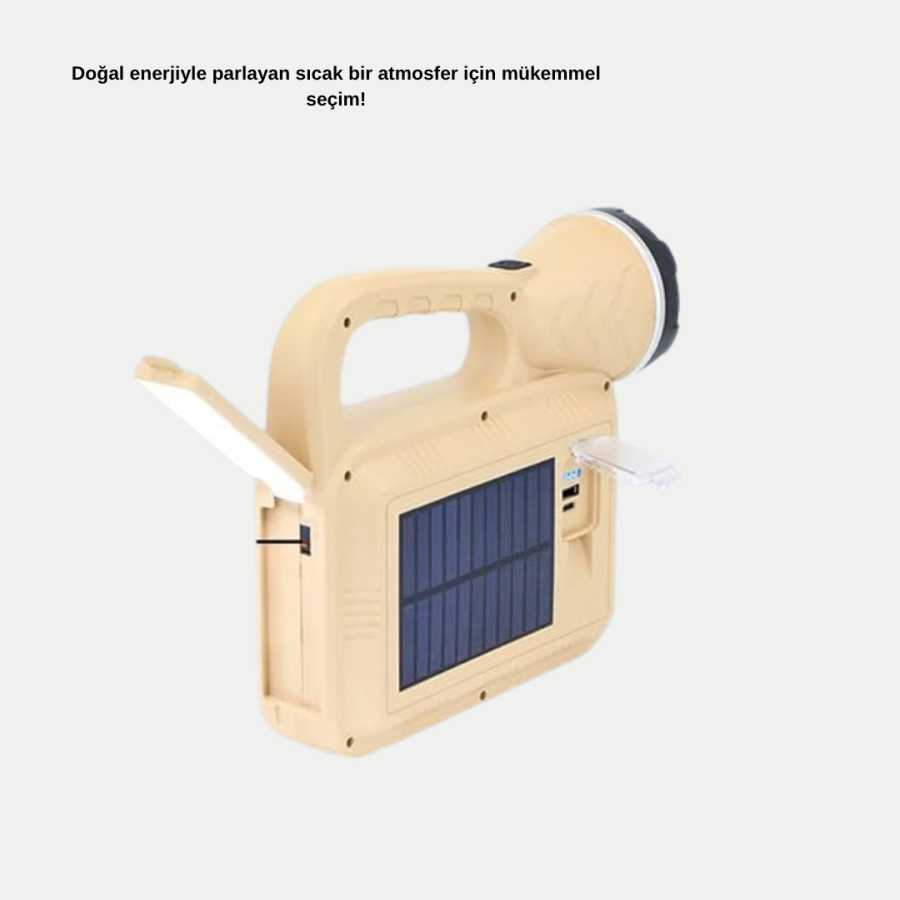 Solar Flame Light Portable Flashlight and Camping Lamp with COB Technology