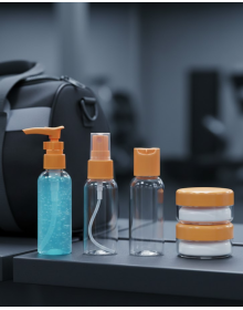 Compact 5-Piece Travel Cosmetic Bottle Set Leak Proof