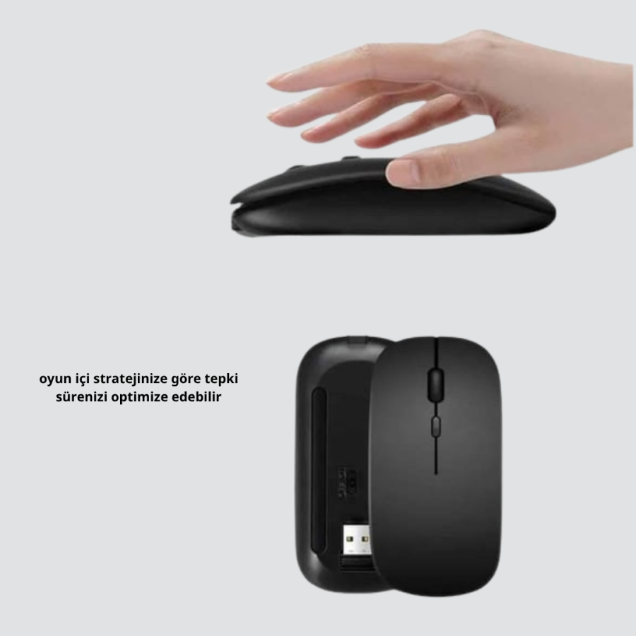 Wireless Mouse – Instant DPI Switching, Advanced Sensor, Precise and Smooth Control