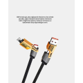 65W 4 in 1 Braided Fast Charging Cable USB-C USB-A Multi-Charge Durable