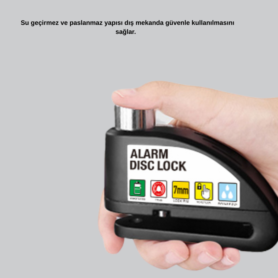 Alarm Motorcycle Disc Lock 14mm Steel Double Locking With Vibration Sensor Alarm Motorcycle Disc Lock 14mm Steel Double Locking With Vibration Sensor