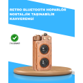 Retro Radio Design Bluetooth Speaker 1800mAh Long Playing Time Retro Radio Design Bluetooth Speaker 1800mAh Long Playing Time