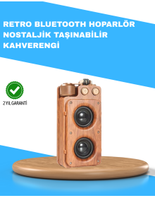 Retro Radio Design Bluetooth Speaker 1800mAh Long Playing Time