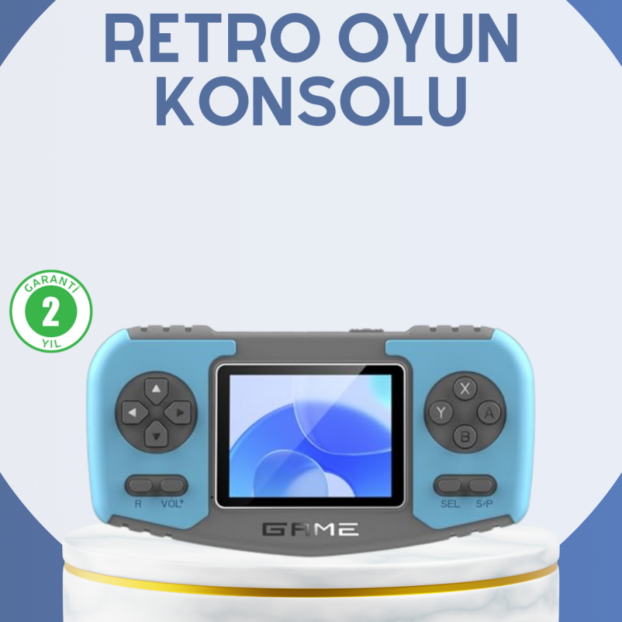 Retro Game Console Portable Entertainment Device for Kids