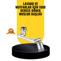 1080° Rotatable Faucet Head 2 Water Modes Adjustable Flexible Design