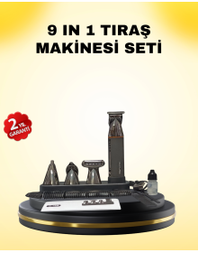 9 in 1 Grooming Set Powerful Motor Hair Beard Nose Ear Trimmer