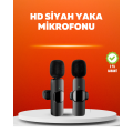 Dual Microphone Wireless Recording Set iPhone Compatible Mini Microphone