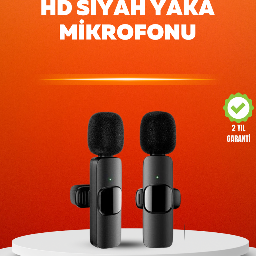 Dual Microphone Wireless Recording Set iPhone Compatible Mini Microphone