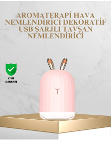 200 ml USB Aroma Diffuser and Air Humidifier with Rabbit Ear Design