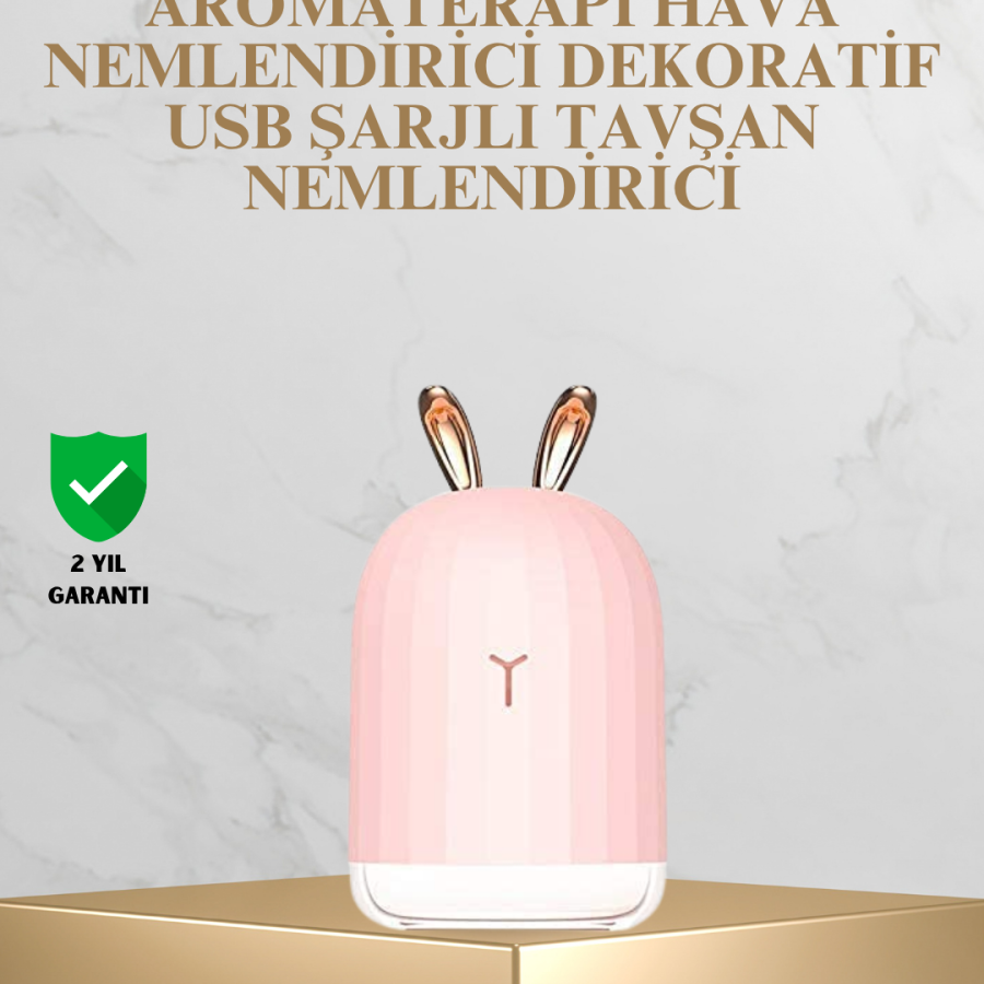 200 ml USB Aroma Diffuser and Air Humidifier with Rabbit Ear Design
