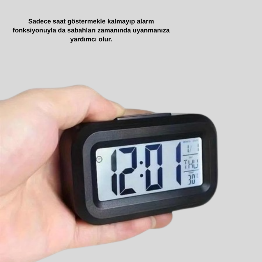 Digital Desk Clock with Sensor, Illumination, Alarm and Temperature Measurement Digital Desk Clock with Sensor, Illumination, Alarm and Temperature Measurement