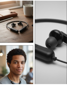 Magnetic In-Ear Wireless Headphones for All-Day Comfort