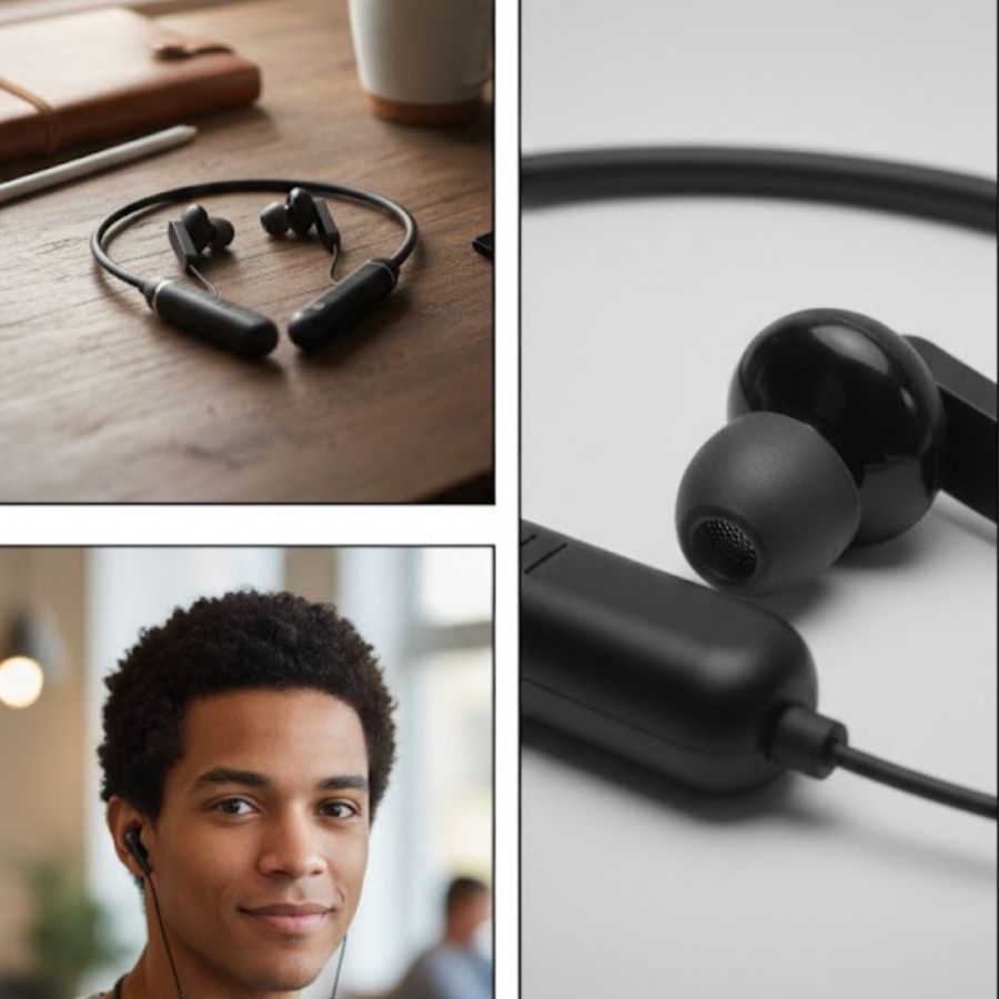 Magnetic In-Ear Wireless Headphones for All-Day Comfort