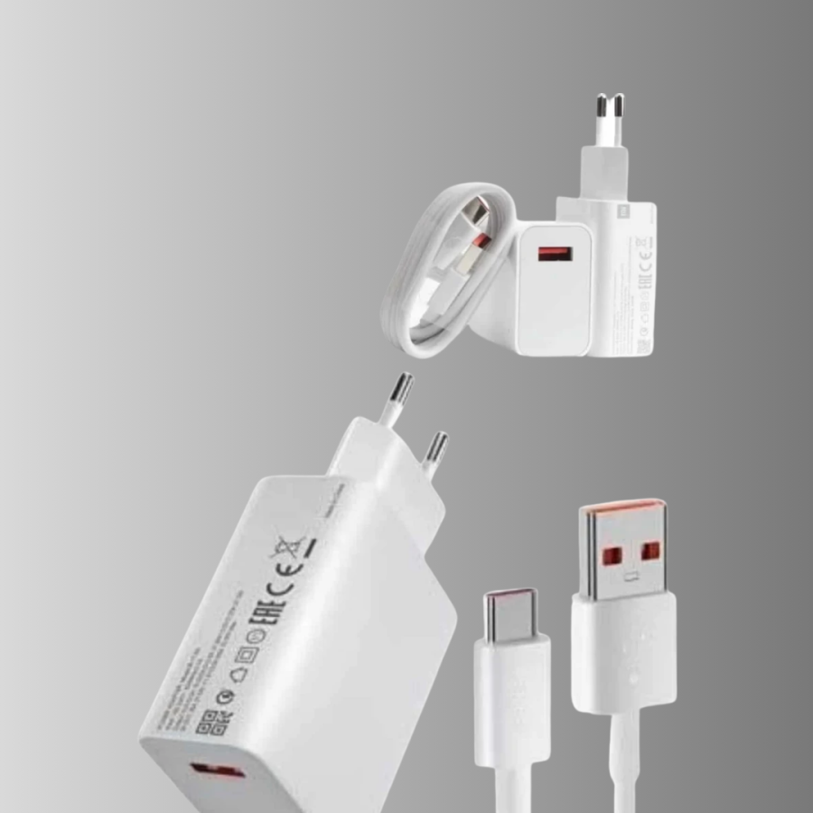 67W Super Fast Charging Adapter and Cable Set – Safe, Compact and Ergonomic Design 67W Super Fast Charging Adapter and Cable Set – Safe, Compact and Ergonomic Design