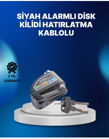 Steel Disc Lock with Water Resistant 110dB Alarm