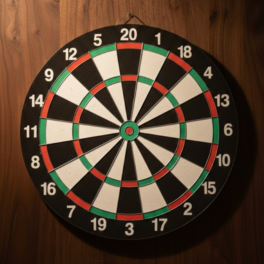 15 Inch Dartboard Set Durable Construction 4 Metal Darts 15 Inch Dartboard Set Durable Construction 4 Metal Darts