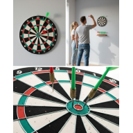 17 Inch Dartboard 4 Metal Darts