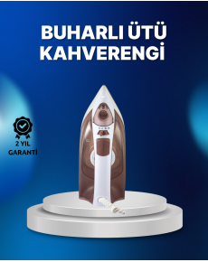 Steam Iron 2200W Anti-Limescale Self Clean Drip-Free Brown