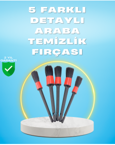 5 Pack Car Cleaning Brushes-Deep Cleaning with Different Size Brushes
