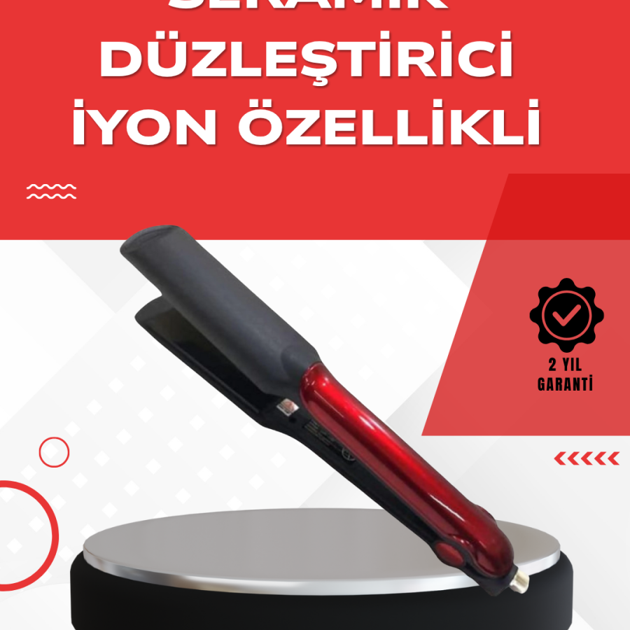 160°–220° Heat Adjustable Hair Straightener – Travel Type Lightweight Model