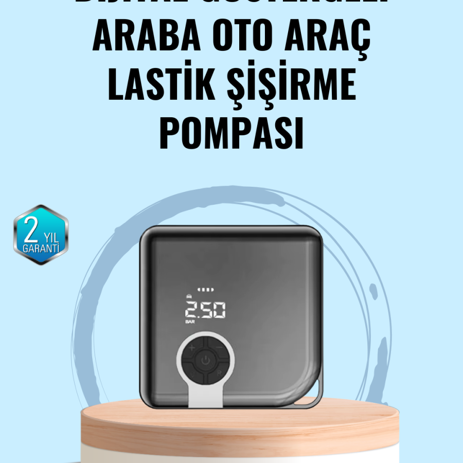 Portable Electric Air Pump with Type-C Charging Port
