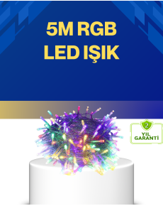 Decorative Fairy Led Lighting with 5 m 50 Bulbs Transparent Cable