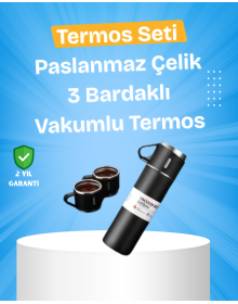 Stainless Steel Thermos Set | 500 ml Capacity, 6-12 Hours Heat Preservation, Gift Boxed