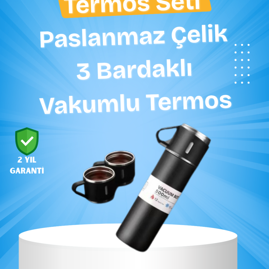 Stainless Steel Thermos Set | 500 ml Capacity, 6-12 Hours Heat Preservation, Gift Boxed