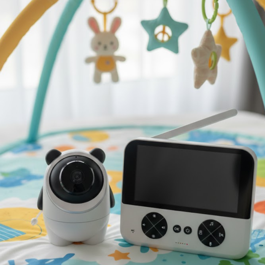 Safe Baby Monitor with Night Vision 720P HD Image Safe Baby Monitor with Night Vision 720P HD Image