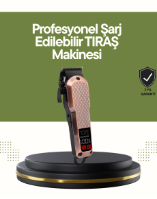 Rechargeable Hair Clipper – 4-Stage Settings, LCD Screen and Fast Charging Support