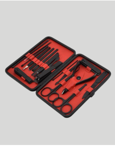 Hand and Foot Care Set 17 Piece Manicure Set with Portable Leather Bag