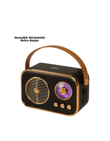 Vintage Bluetooth Radio – Portable Nostalgic Model with TF Card and FM Support