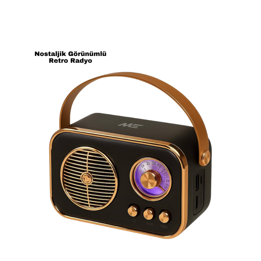 Vintage Bluetooth Radio – Portable Nostalgic Model with TF Card and FM Support