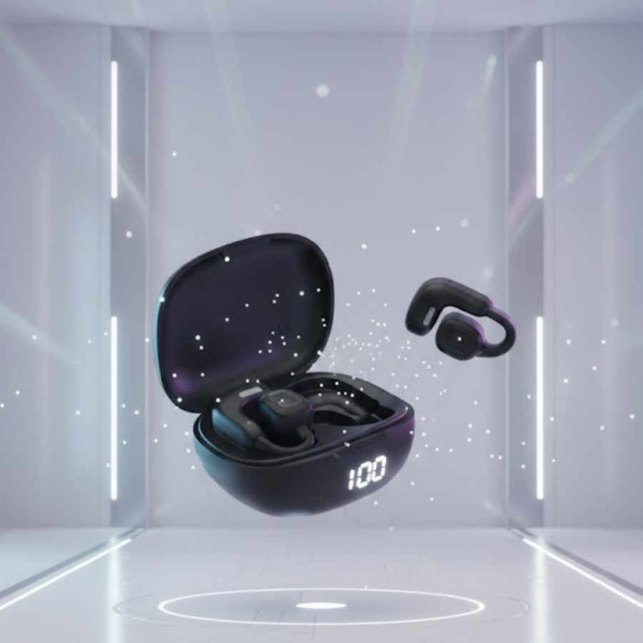 Open Ear Wireless Headset with Dual Microphone Clear Call