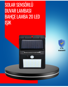 Solar Powered IP65 Waterproof 20 LED Wall Lamp