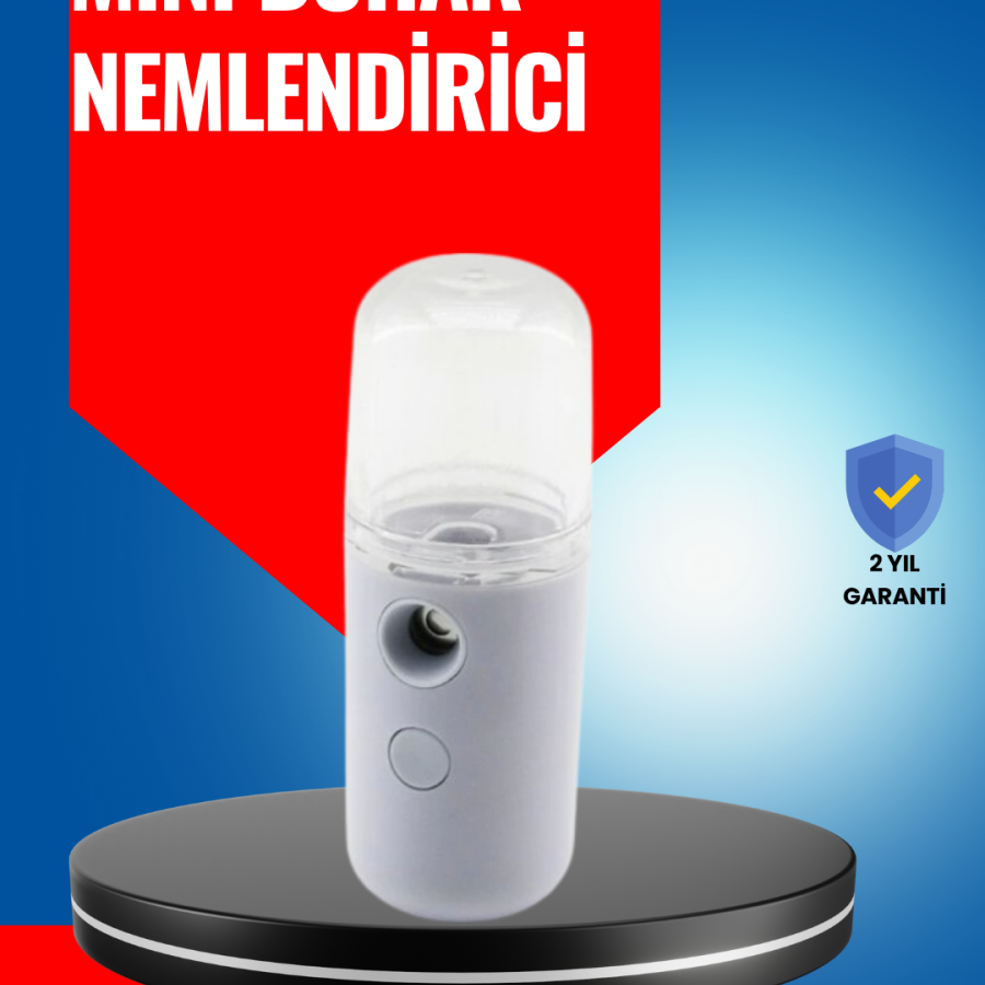 Mini Rechargeable Steam Humidifier – Portable, Energy-Saving, Cordless Use