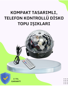 Desktop Bluetooth Disco Ball Light Show for Home and Party