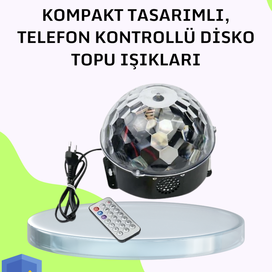 Desktop Bluetooth Disco Ball Light Show for Home and Party
