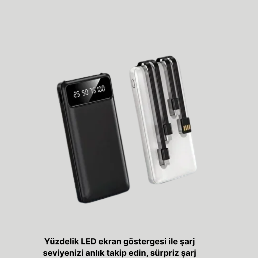 20.000 mAh 4 Output Fast Charging Powerbank with LED Indicator 20.000 mAh 4 Output Fast Charging Powerbank with LED Indicator