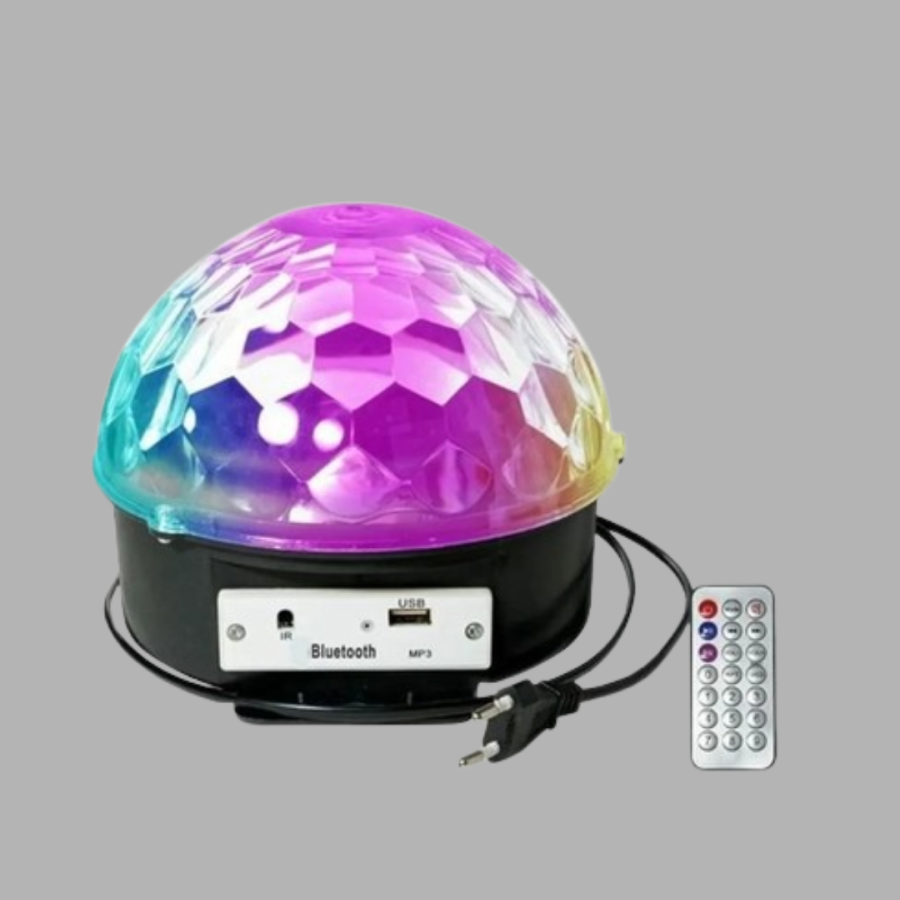 Bluetooth Controlled Desktop Disco Ball Light – Colorful LED Light Show and Remote Control